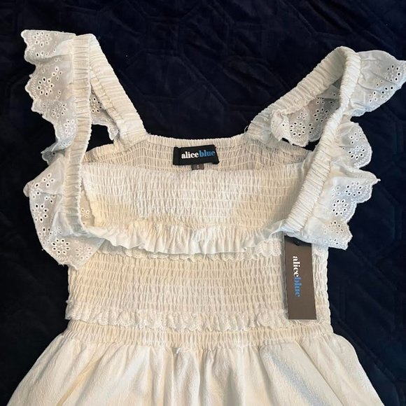 New white spring Easter Dress Small - Picture 3 of 6